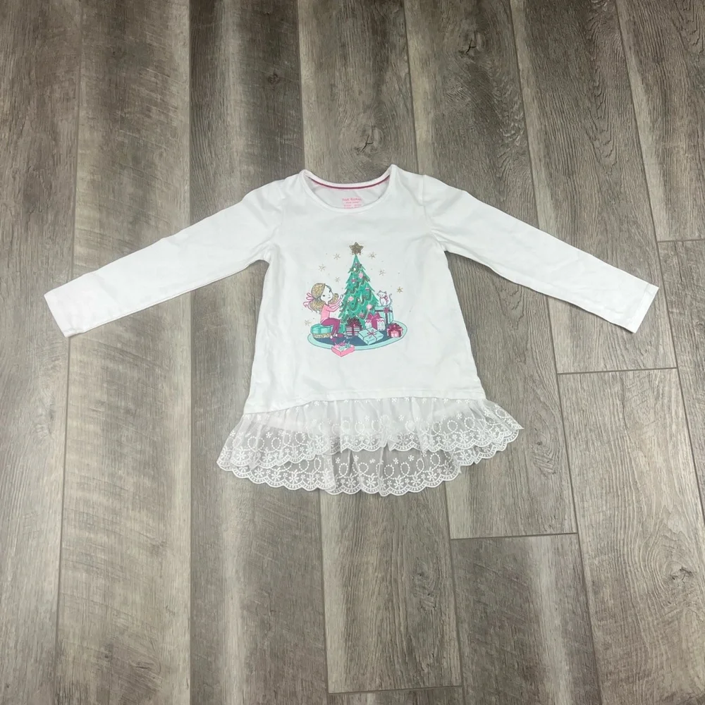 Isaac‎ Mizrahi Kids White Christmas Top